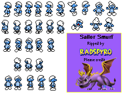 Adventures of the Smurfs (PAL) - Sailor Smurf