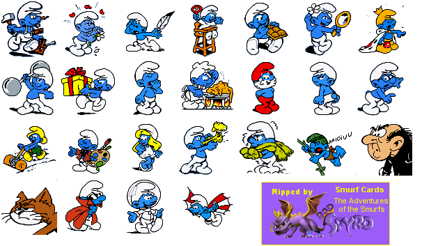 Adventures of the Smurfs (PAL) - Smurf Cards