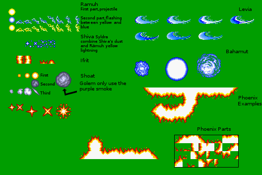 Final Fantasy 5 (JPN) - Summon Effects