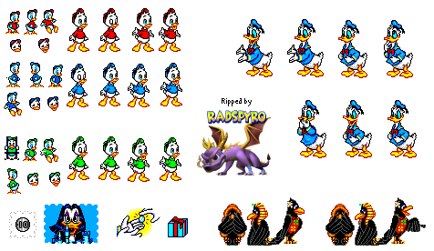 Lucky Dime Caper Starring Donald Duck - Cutscene Sprites