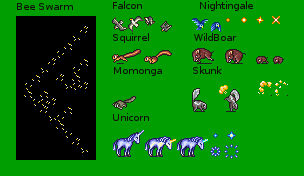 Final Fantasy 5 (JPN) - Ranger's Animal Effects