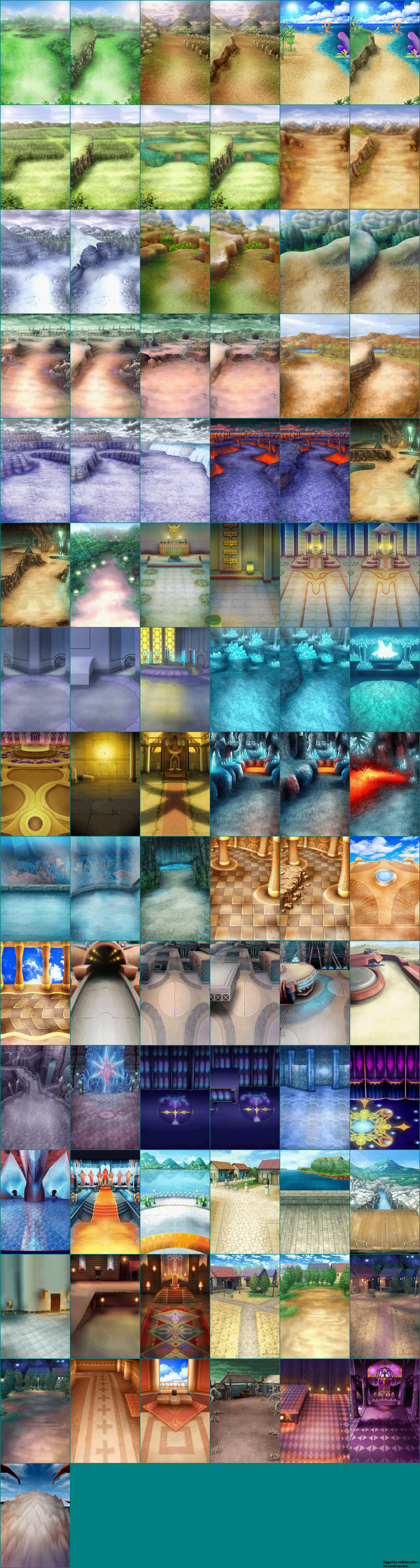 Summon Night X: Tears Crown - Battle Backgrounds