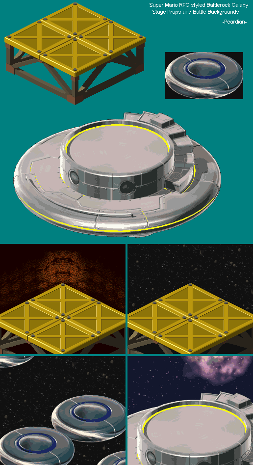 Battlerock Galaxy Battlefields (Super Mario RPG-Style)