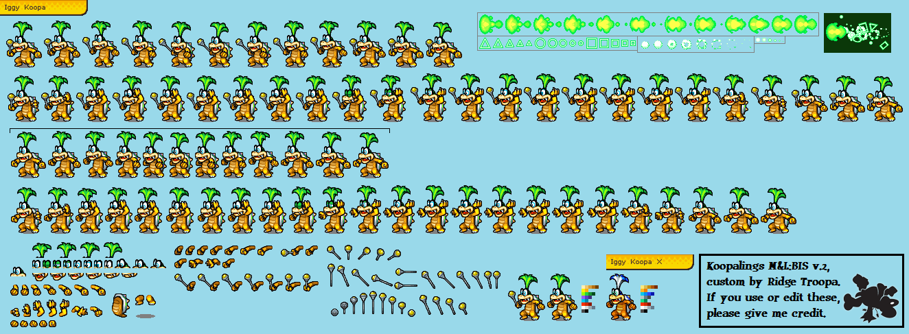 Mario Customs - Iggy Koopa (Mario & Luigi: Bowser's Inside Story-Style)