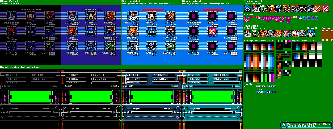 Mega Man 6 - Stage Select