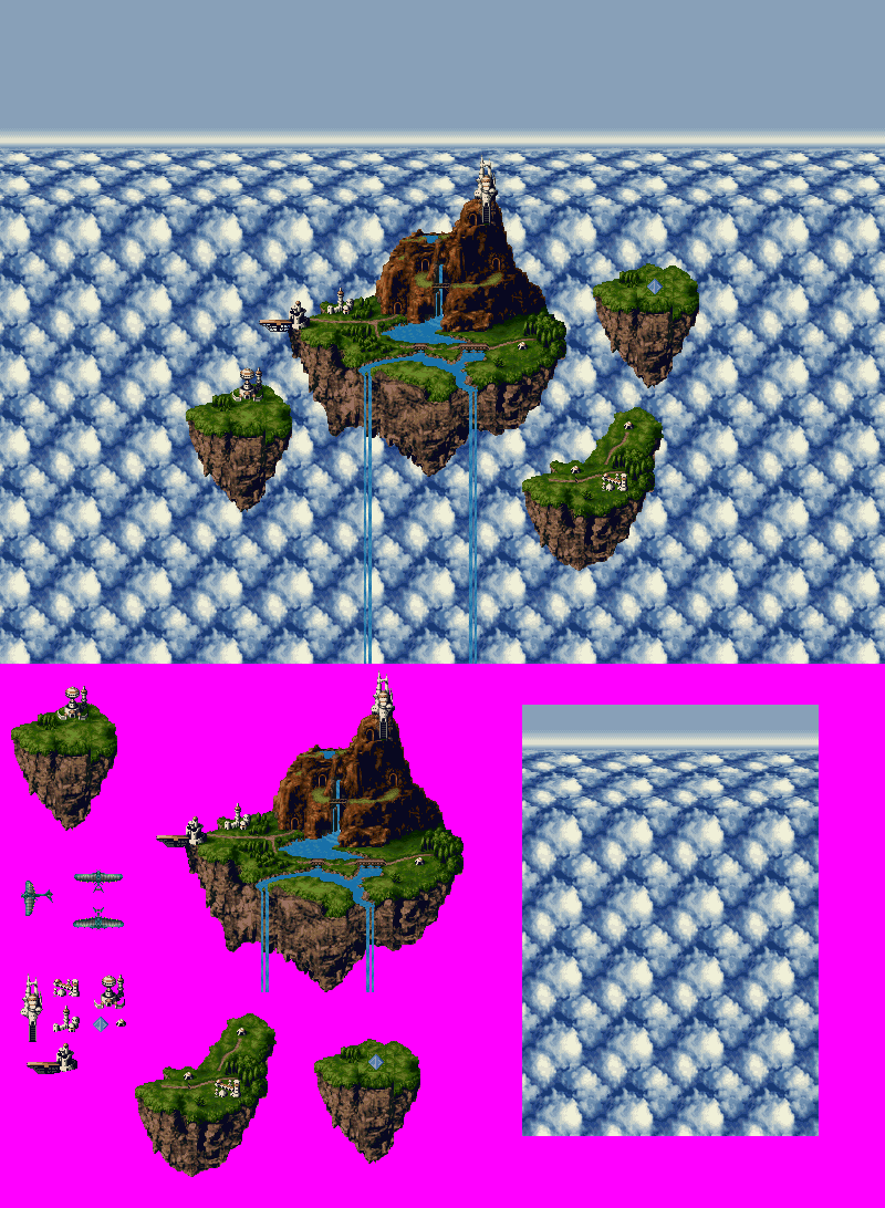 Chrono Trigger - Dark Ages Map (Zeal Kingdom)