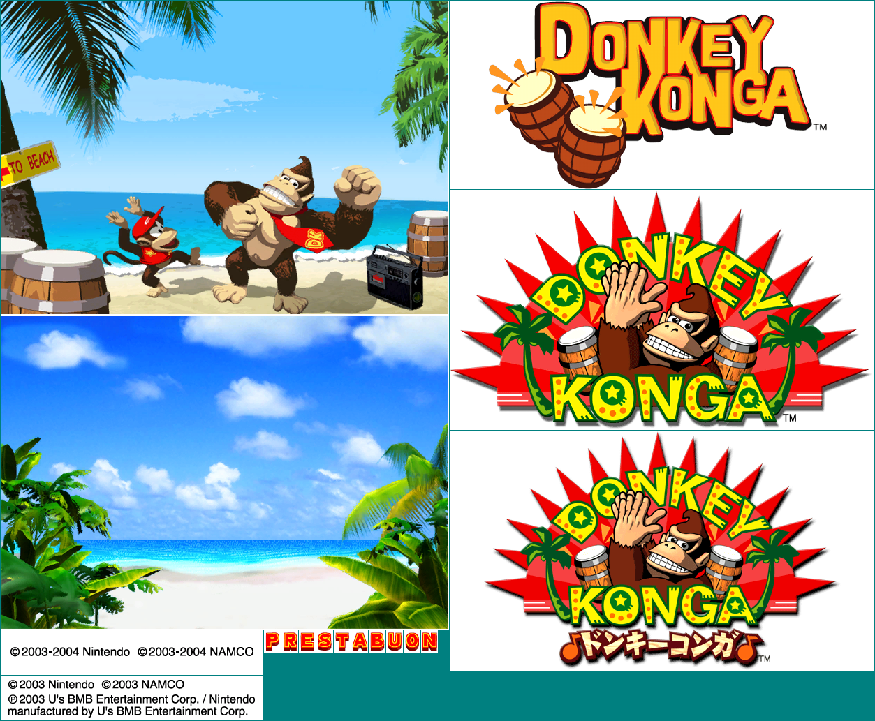 Donkey Konga - Title Screen