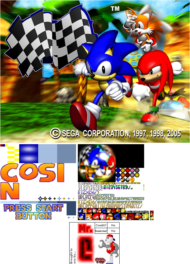 Sonic R Title Screen