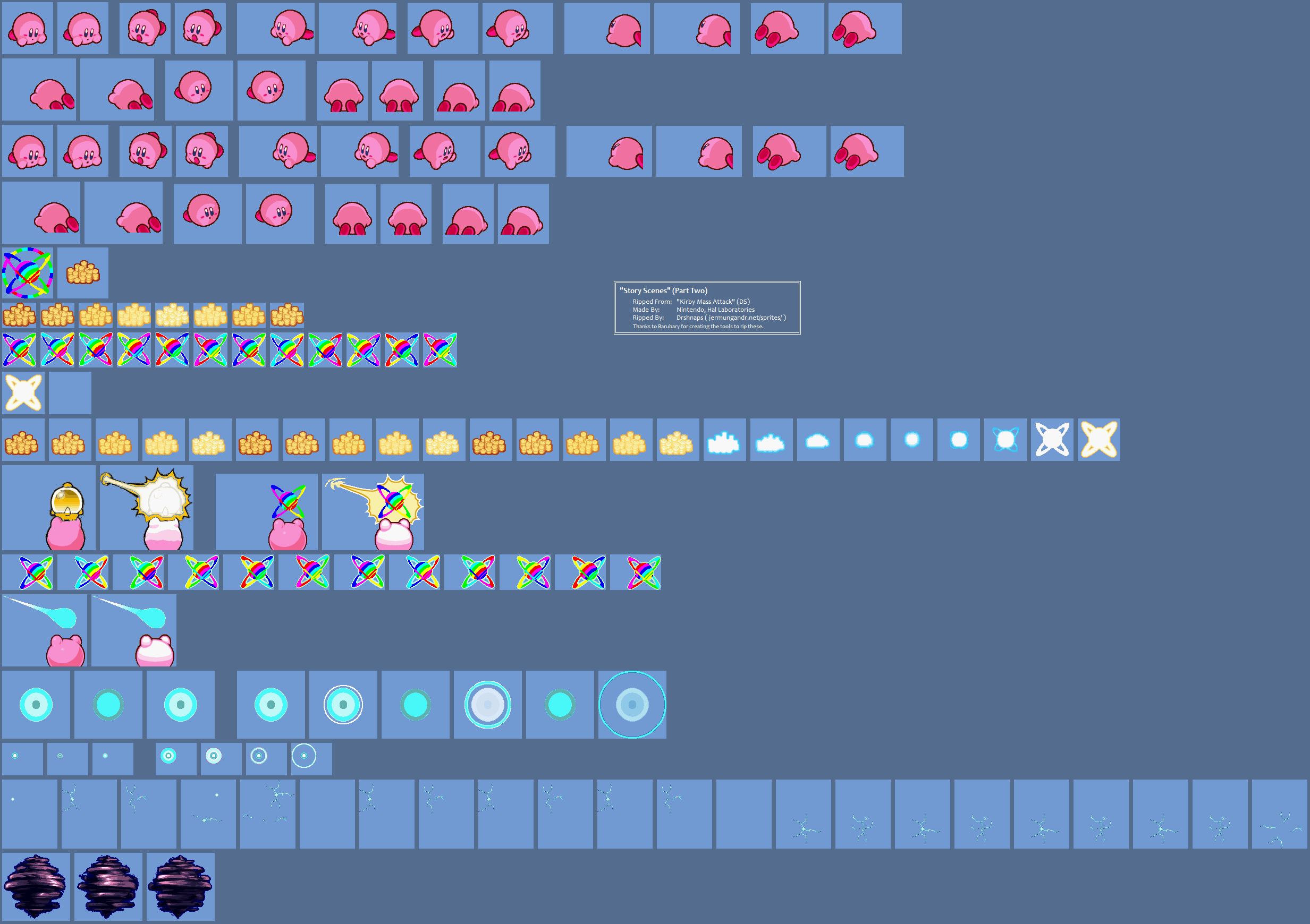 Kirby Mass Attack Sprites