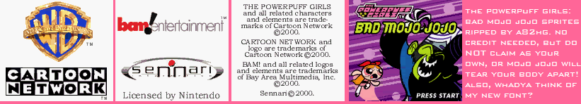 The Powerpuff Girls: Bad Mojo Jojo - Title Screens / Introduction