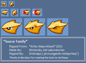 Kirby Mass Attack - Soarar Family