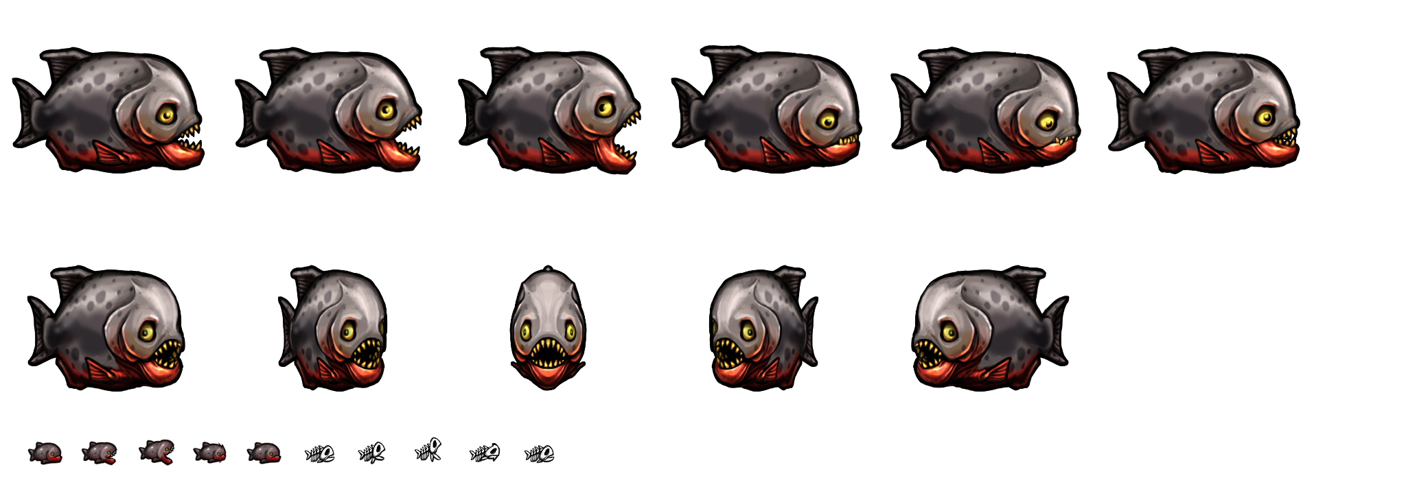 Spelunky - Piranhas