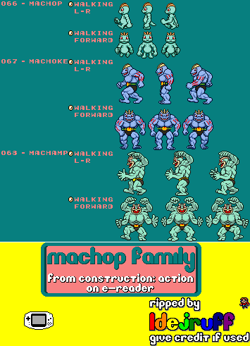 Pokémon e-Cards - Machop, Machoke and Machamp (Construction: Action)