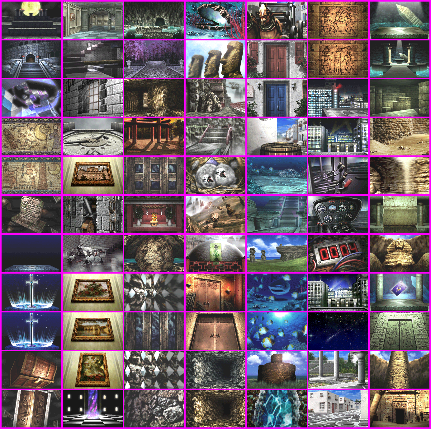 Toshinden Card Quest (JPN) - Scenario Backgrounds