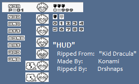 Kid Dracula - HUD