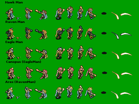 Ogre Battle: The March of the Black Queen - Hawk Man Classes