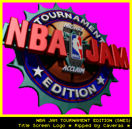 NBA Jam Tournament Edition - Title Screen Logo