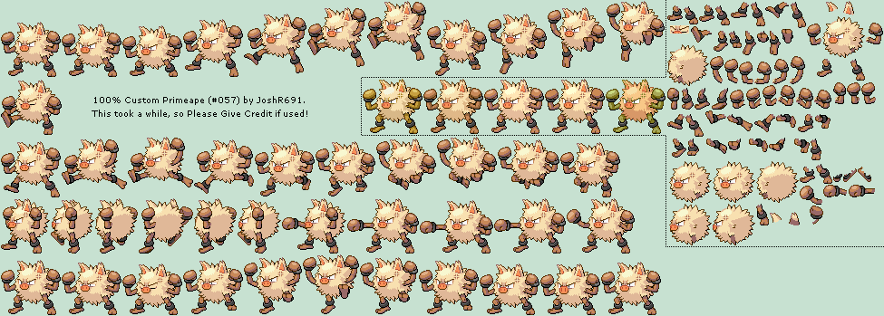 Pokémon Generation 1 Customs - #057 Primeape