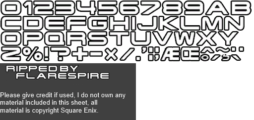 Final Fantasy 13 - Battle Font 1