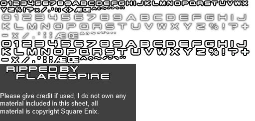 Final Fantasy 13 - Battle Font 2