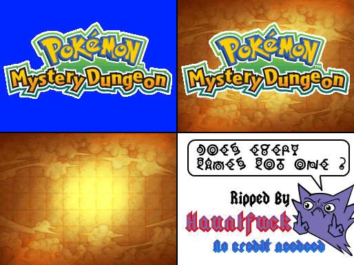 Pokémon Mystery Dungeon: Explorers of Sky - Title Screen