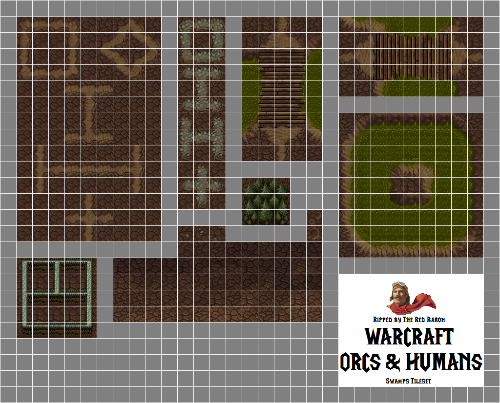 Warcraft: Orcs & Humans - Swamps Tileset