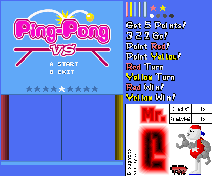 WarioWare, Inc.: Mega Microgames! - Ping-Pong VS. (Unused)