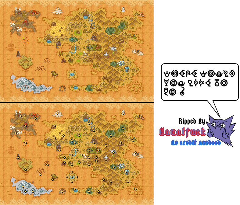 Pokémon Mystery Dungeon: Explorers of Sky - World Map