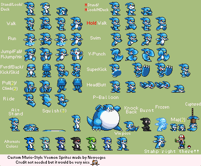 Veemon (Super Mario Bros. 3 SNES-Style)