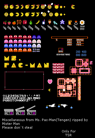 Ms. Pac-Man (Tengen) (Bootleg) - Miscellaneous