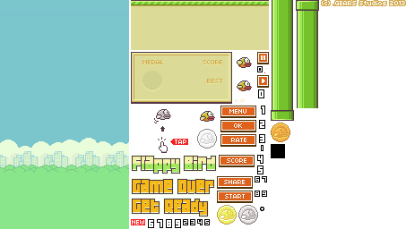 Flappy Bird - General Sprites