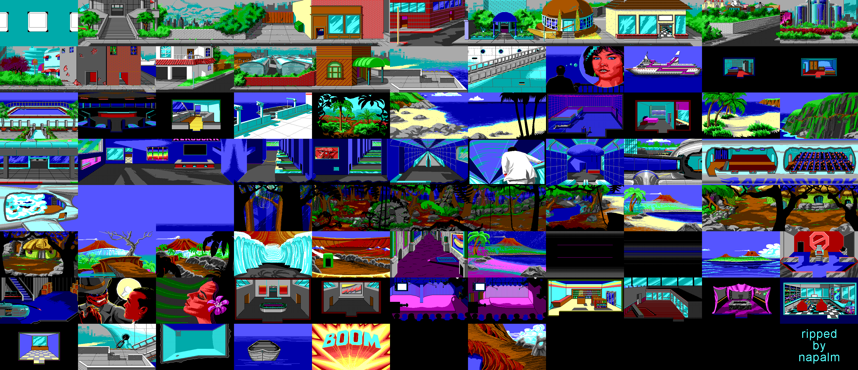 Leisure Suit Larry 2 - Backgrounds & Events