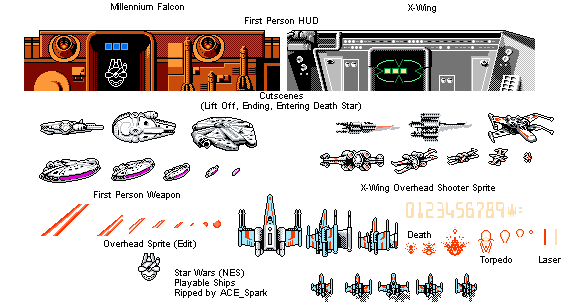 Star Wars (JPN) - Playable Ships