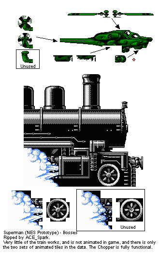 Helicopter / Train Bosses