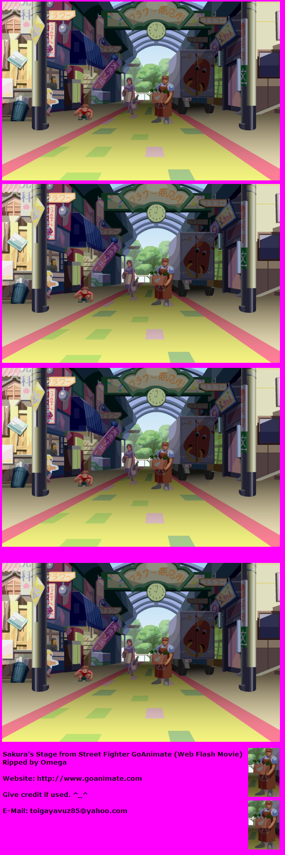 Street Fighter GoAnimate - Sakura's Background