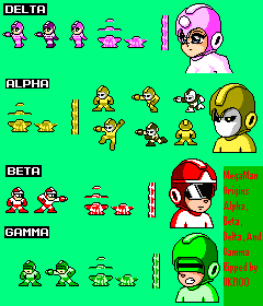 Mega Man Origins - Alpha, Delta, Gamma and Beta