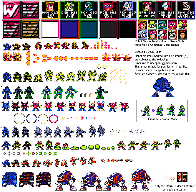 Mega Man's Christmas Carol (Series) - Robot Masters (Robot Rush)