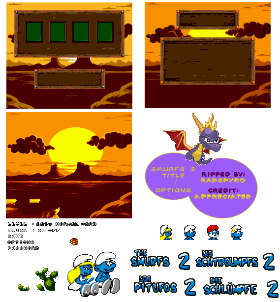 The Smurfs 2 (PAL) - Title Screen