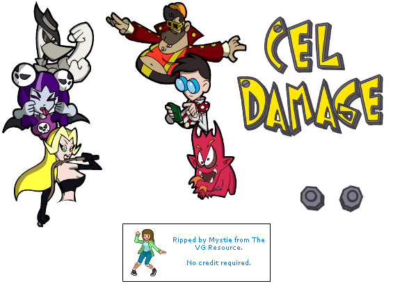 Cel Damage - Title Screen