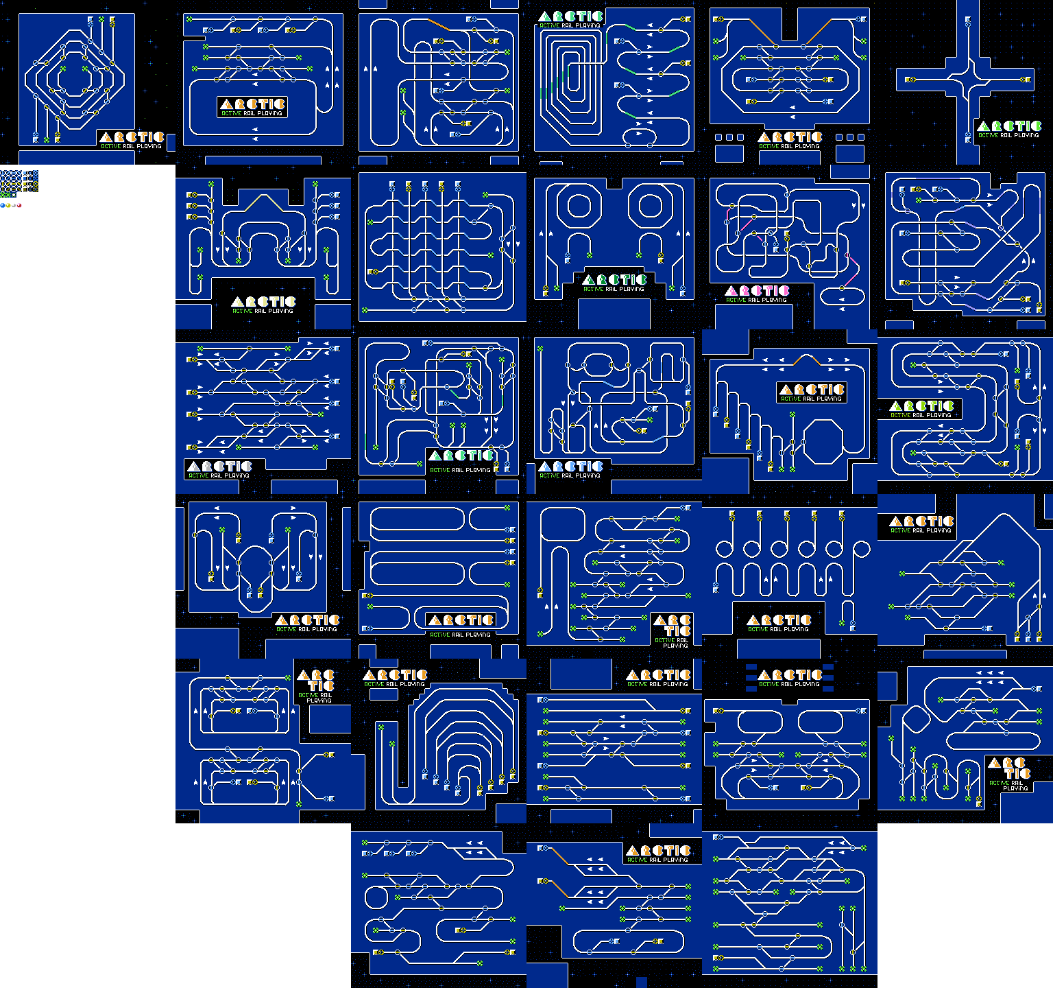 Arctic: Active Rail Playing (JPN) - Maps & Sprites