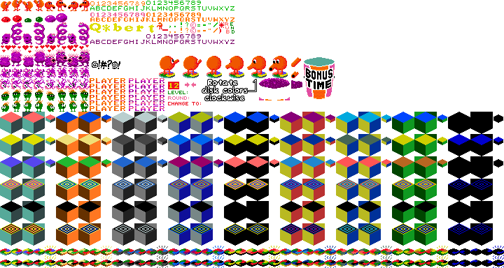 Q*Bert - General Sprites