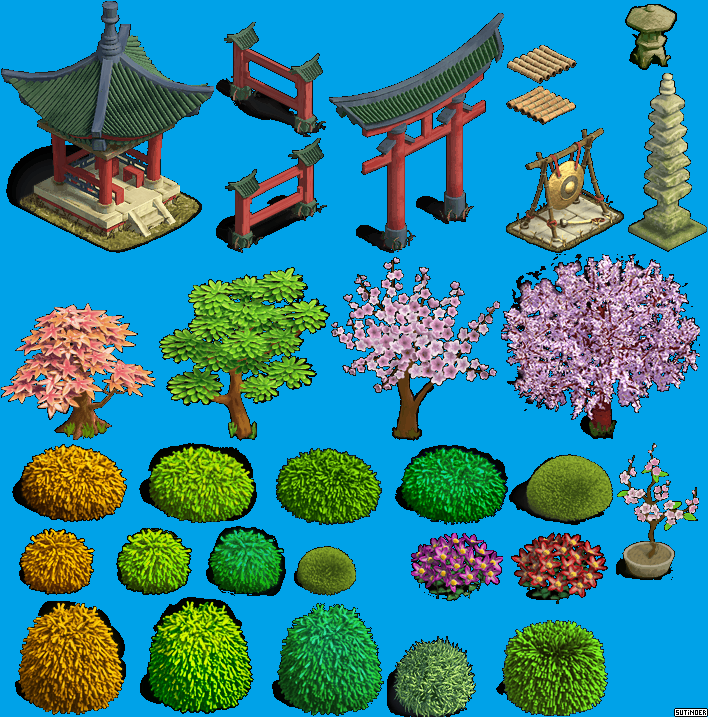 Zombie Island - Japanese Objects