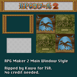 RPG Tsukuru 2 / RPG Maker 2 (JPN) - Frames