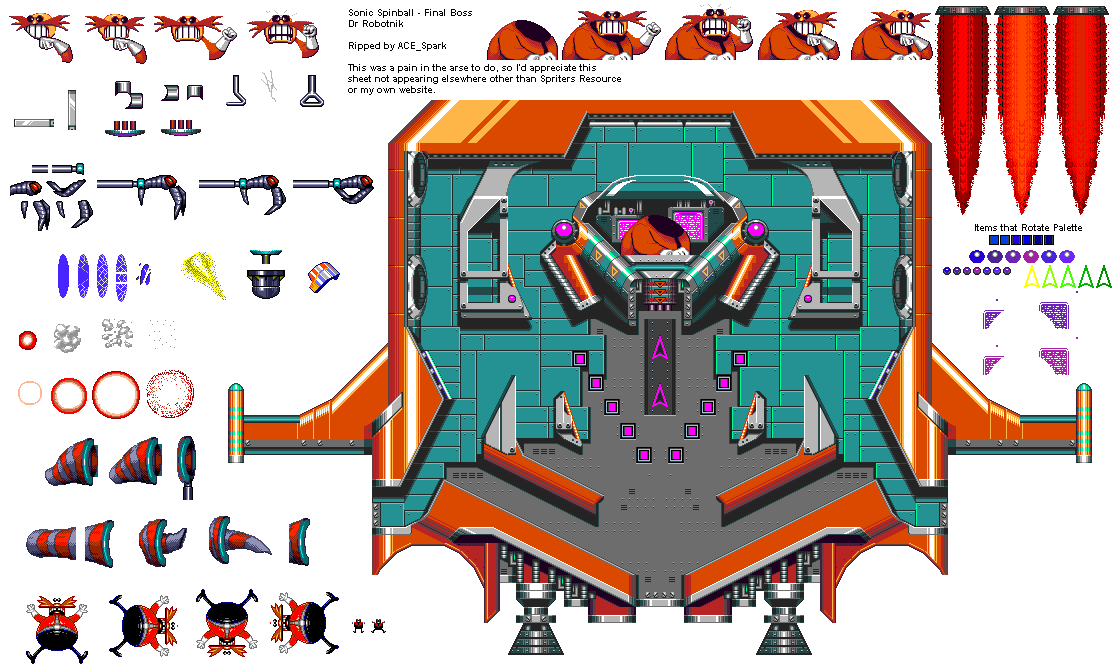 Sonic Spinball - Robotnik's Ship
