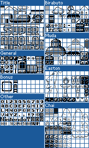 Super Mario Land - Tileset