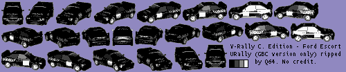 Ford Escort URally (Car Select) (GBC Version Only)
