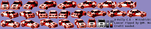 V-Rally: Championship Edition / Edition '99 - Mitsubishi Lancer (Car Select)