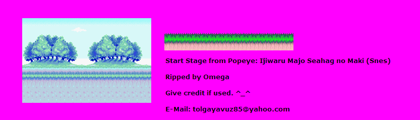 Popeye the Sailor Man: Tale of the Sea Hag (JPN) - Start Stage