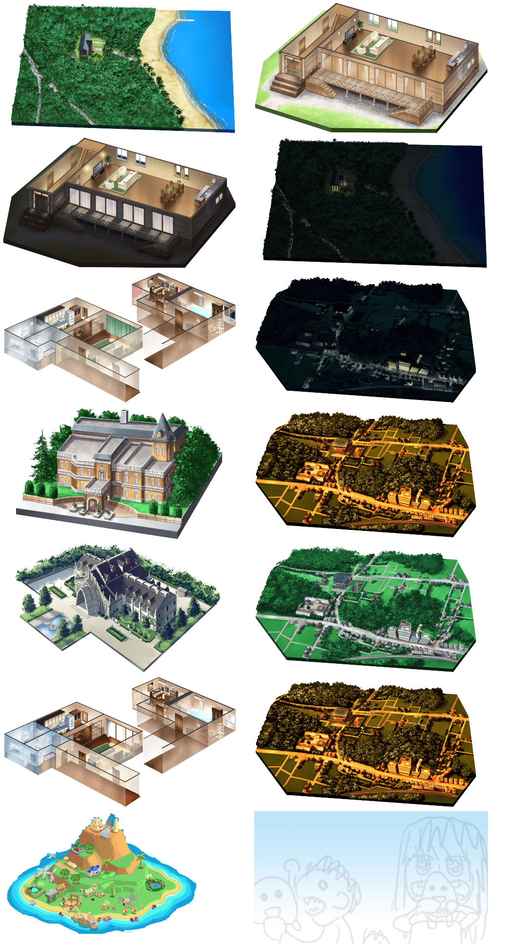 Boku ha Tomodachi ga Sukunai Portable - Maps