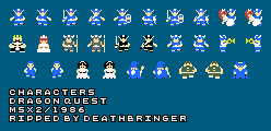 Dragon Quest (MSX2) - Characters